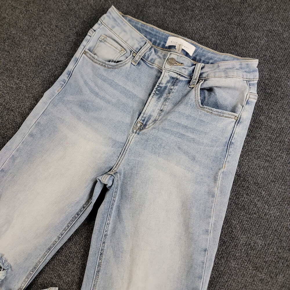 Risen Jeans Womens 7/28 High Rise Boot Cut Bell Bottom Denim Jeans Hippie